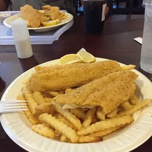 2 piece catfish dinner $4.99