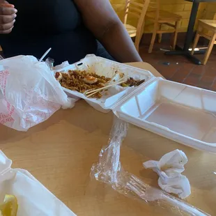 Shrimp platter was small also