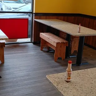 tables and benches