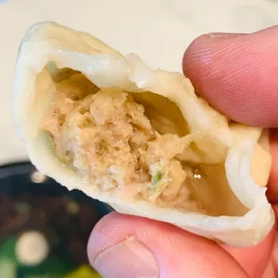 Inside a soup dumpling... heaven.