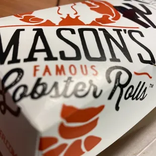Outside packaging - Lobster BLT Roll.