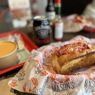 Lobster Bisque &amp; Classic Lobster Roll