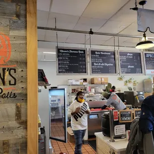 customers at the counter