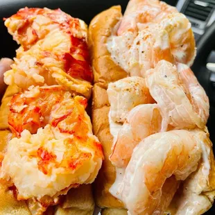 Maine Classic Lobster Roll Shrimp Roll