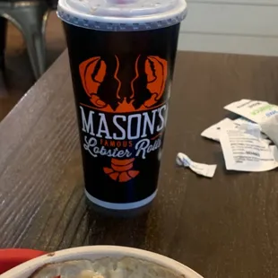 Drink cup with logo