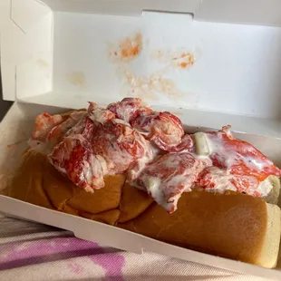 Lobster Roll classic with mayo and celery