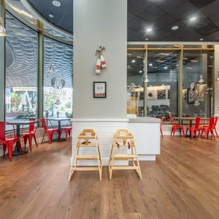 the inside of the restaurant