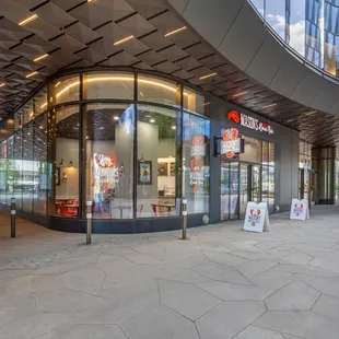 the outside of the building