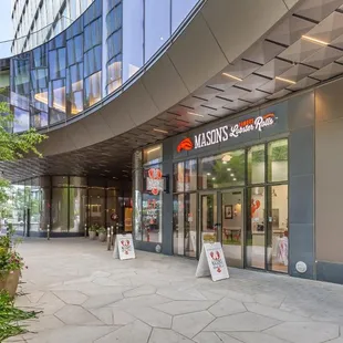 outside