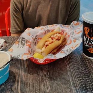 Connecticut lobster roll and clam chowder