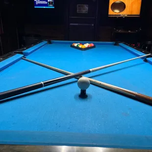 a pool table