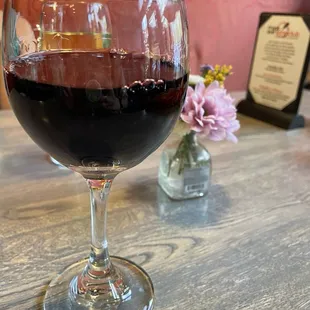 Glass of Cabernet Sauvignon