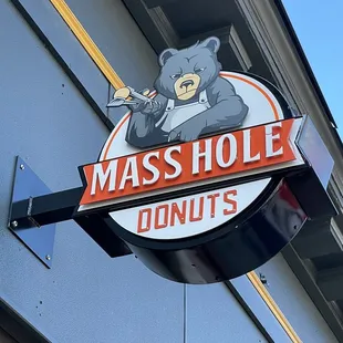 Building sign, it's small, hard to see from a distance so pay attention ;)