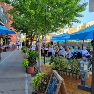 Outside seating