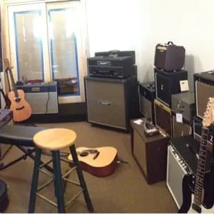 Soundproof room for jamming to your heart's content.