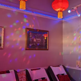 Massage chairs for foot massage