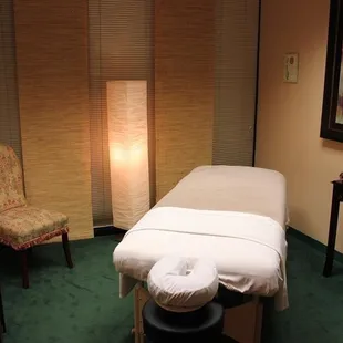One of our relaxing treatment rooms.