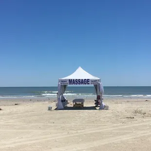 Massage on the Beach! Relax to the sounds of the surf. Call for info.