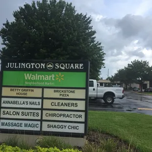 MassageMagic located local Walmart shopping center at Julington Creek .