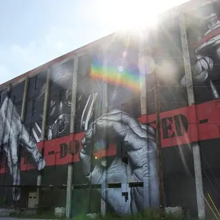 Artwork on the building