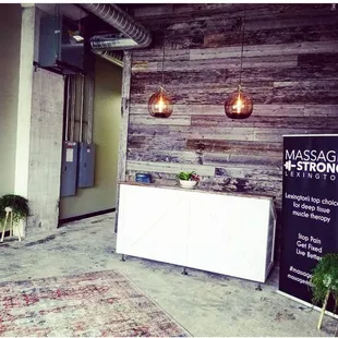 Lobby - Love the 15ft barnwood wall