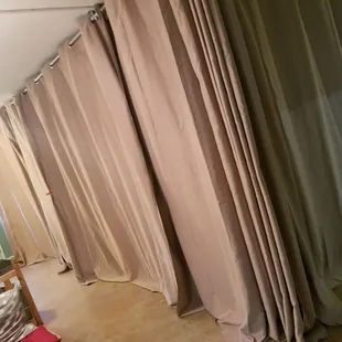 Curtains no rooms!