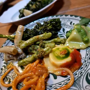 A mix of all the pastas we ordered. Corteccia and Mezzalune were the best.