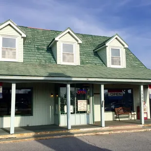 the outside of the building