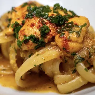 I upgraded my Linguine with Uni (sea urchin). Yum.