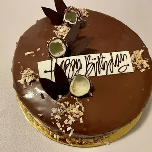 Coconut cream chocolate cake