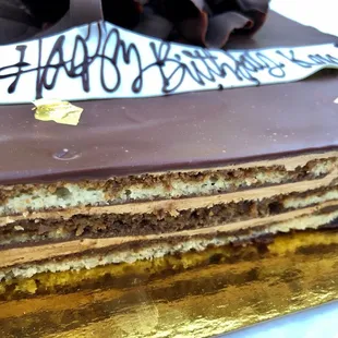 Opera cake layers. The best!