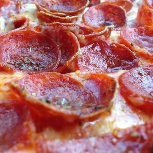 a pepperoni pizza