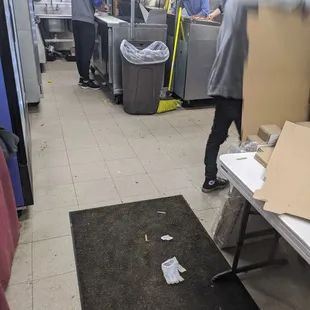 workers in the kitchen