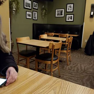 Part of the dining area at this location