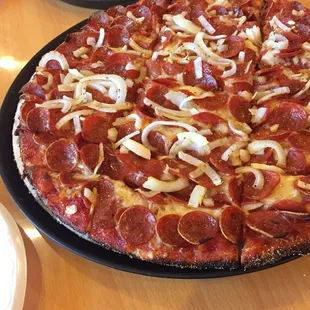 Pepperoni and onions