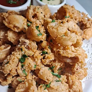 chicken wings and fried chicken, food