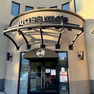 Front door entrance to restaurant