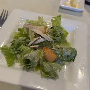 Caesar Salad with anchovies