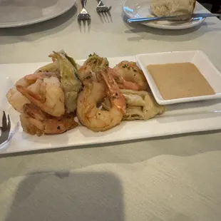 Fried Argentinian Shrimp &amp; Artichokes
