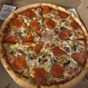 a pepperoni pizza