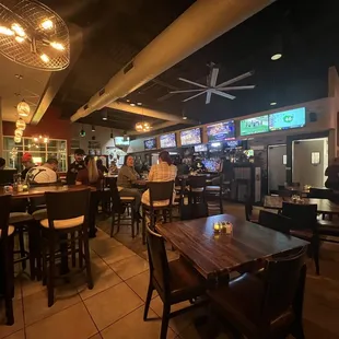 Seating and bar area