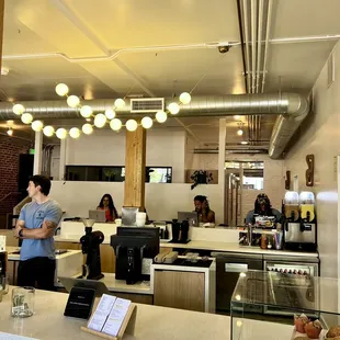 customers in a coffee shop