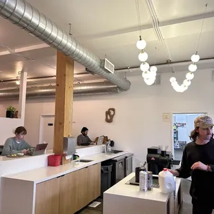 Interior of the building