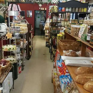 the interior of the store