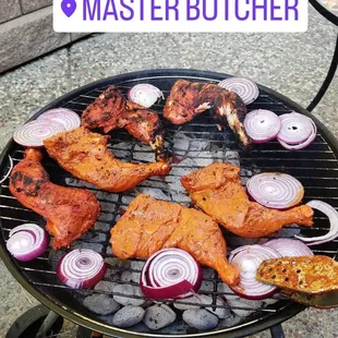 tandoori marinated and achari marinated chicken