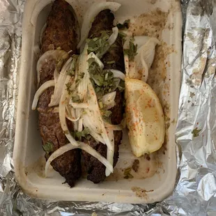 Lamb seekh kebab - yummy