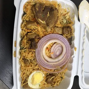 Mutton Biryani -- Rotten meat