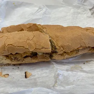 8&quot; oyster poboy