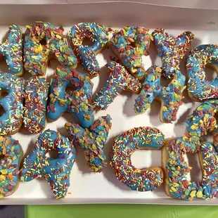 Custom Birthday Donuts