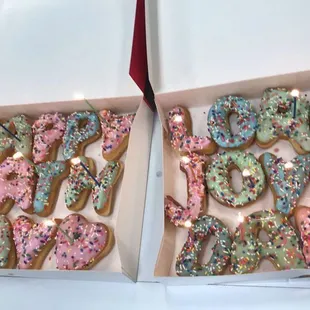Birthday donuts